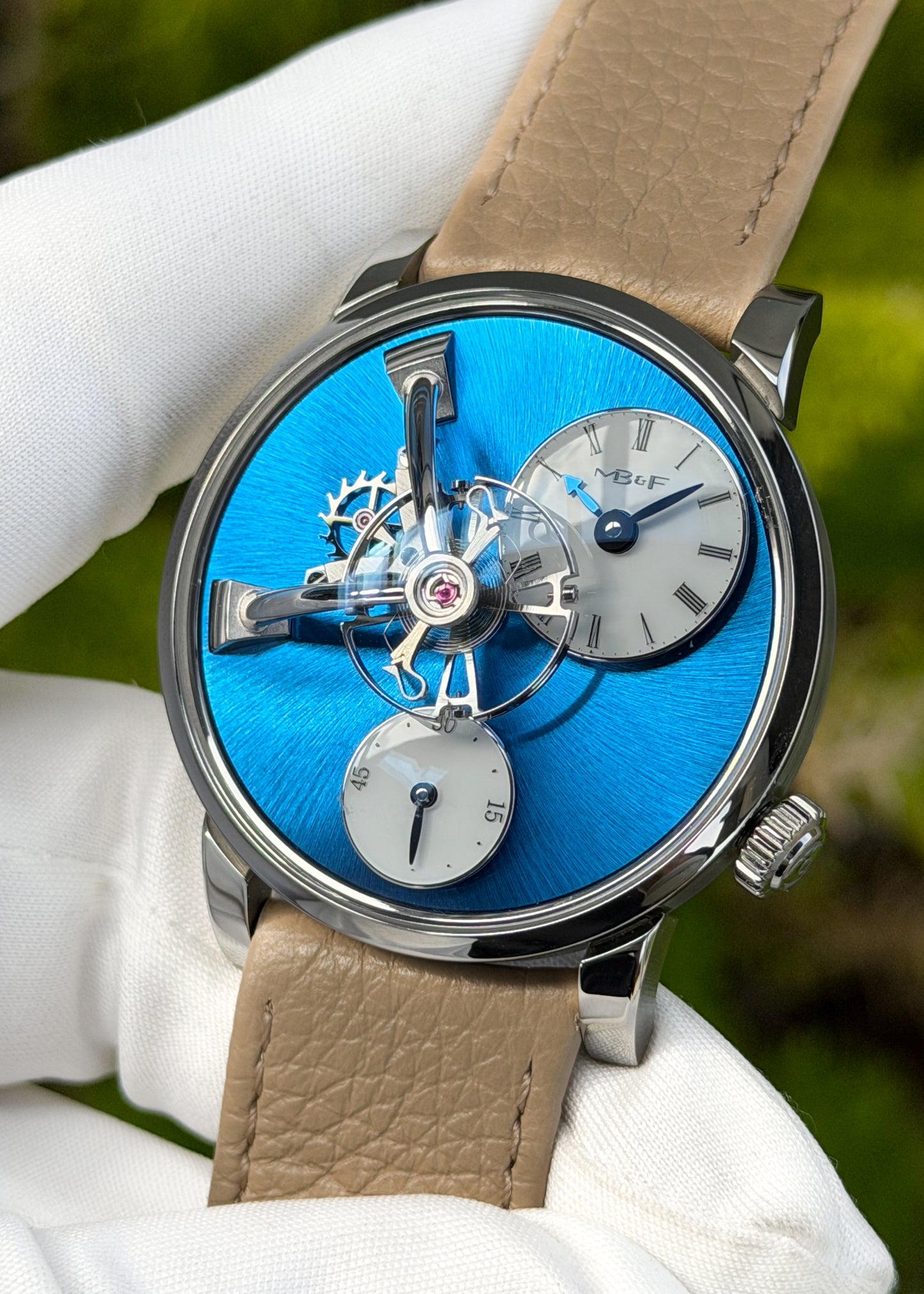MB&F LM101 Stainless Steel Blue Dial - Serial #51A15055 (Pre-Owned)
