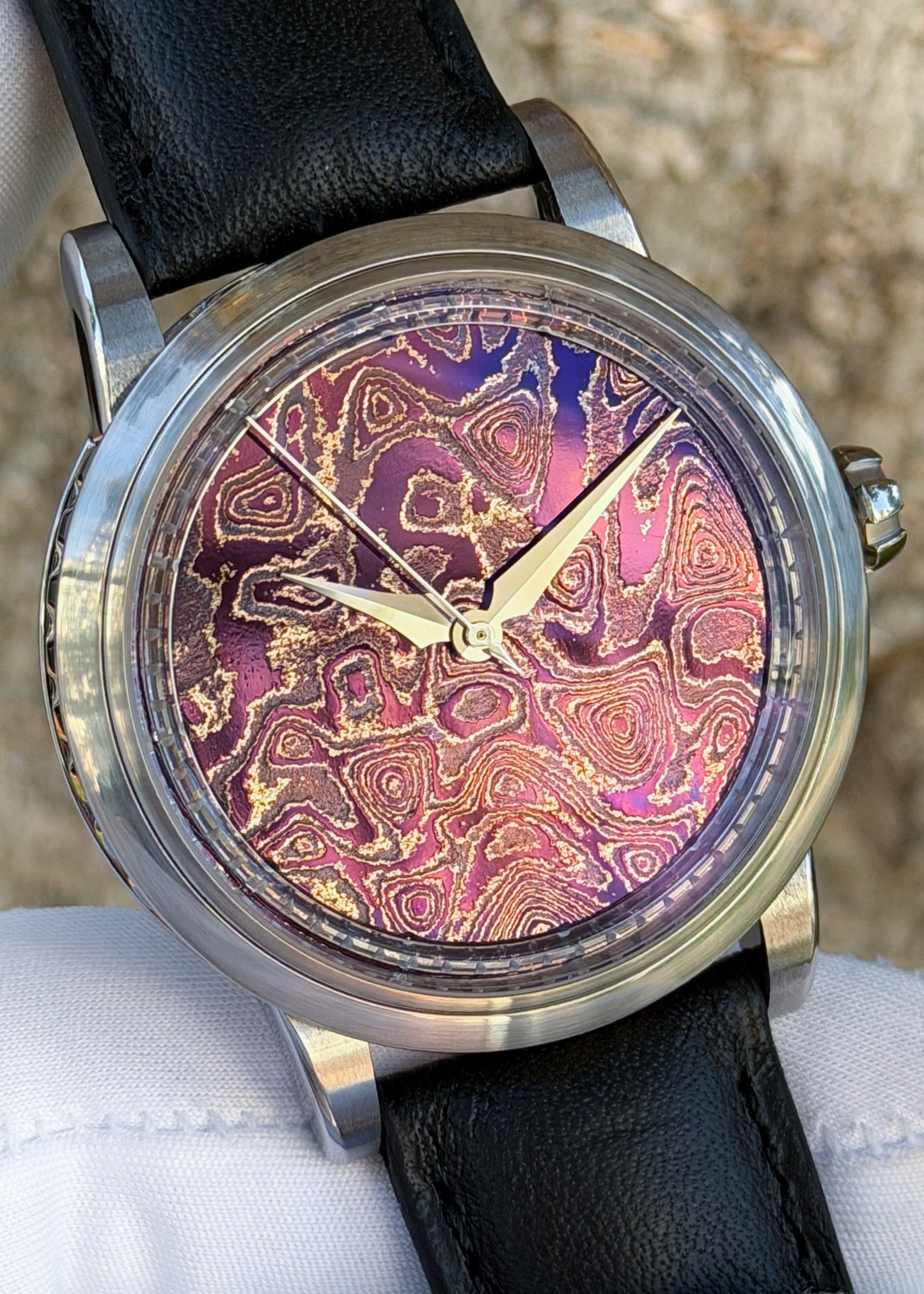 GoS Sarek "Afterglow" w/ Purple Damascus Dial - Serial #HBTS.2 (IN STOCK)