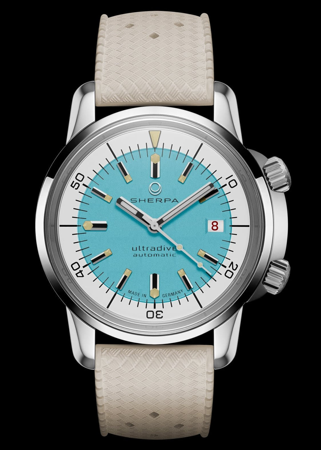 Sherpa Ultradive with Blue "Atoll" Dial and Tropic Rubber Strap (Pre-Order)