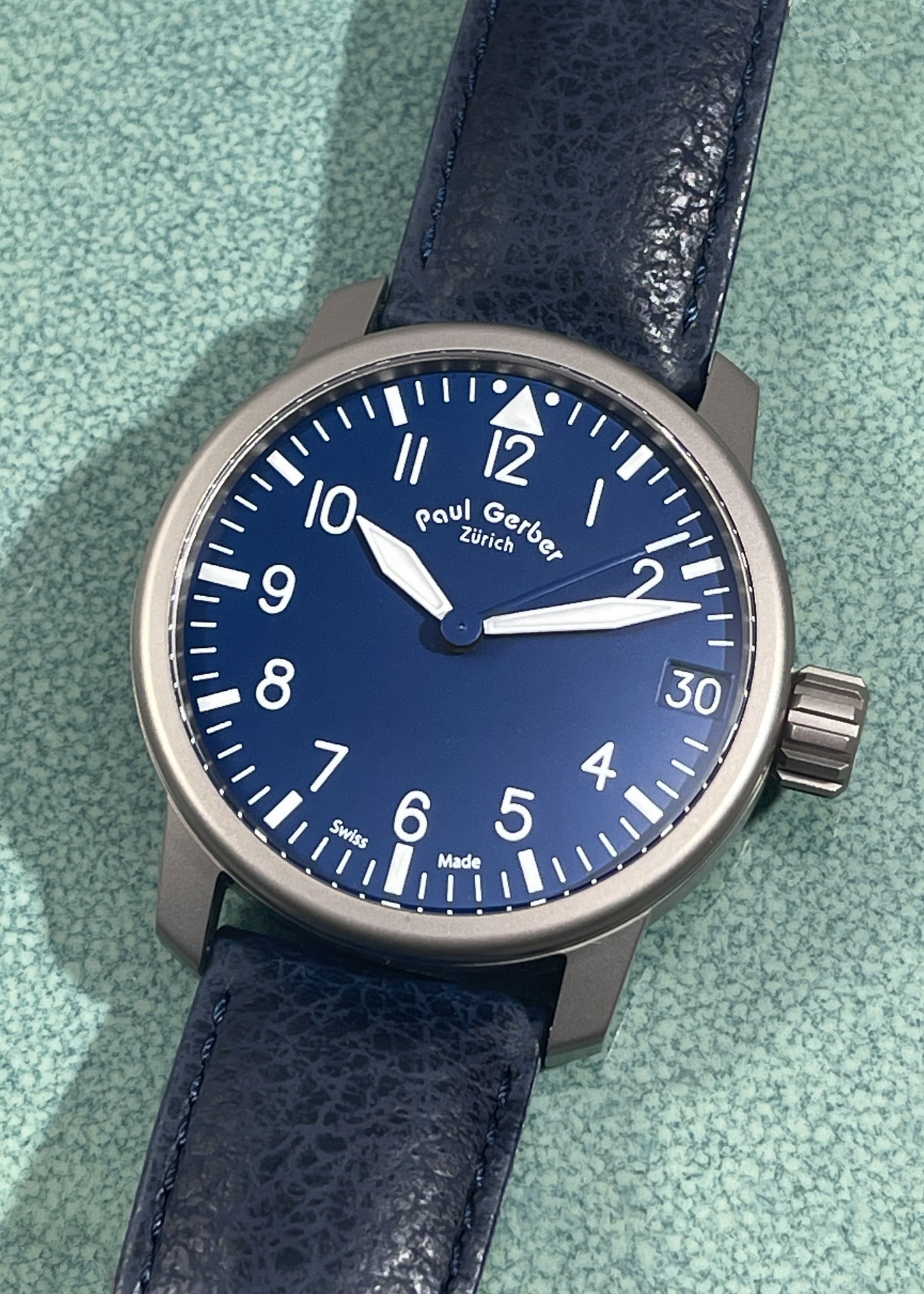 Paul Gerber Model 42 Pilot Blue Dial - Serial 280 (Pre-Owned)