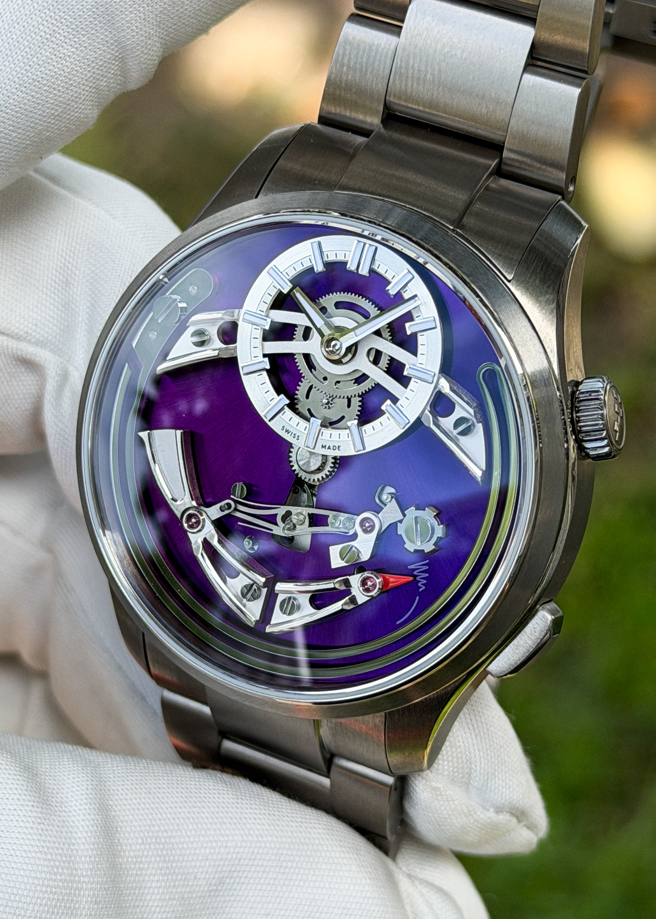Christopher Ward C1 Bel Canto Viola w/ Titanium Bracelet - Serial