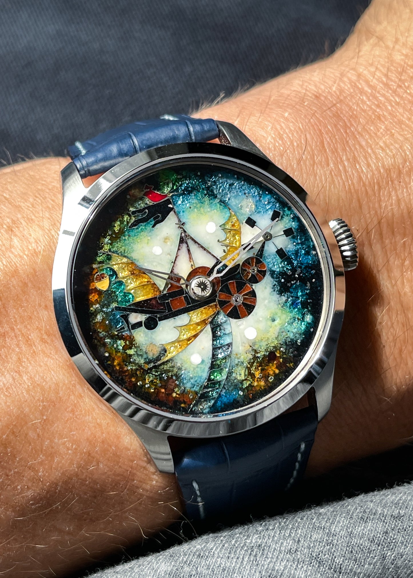 Deguiret "Drôle d’Oiseau" w/ Cloisonné Enamel Dial - Serial# DGT-010 (Pre-Owned)