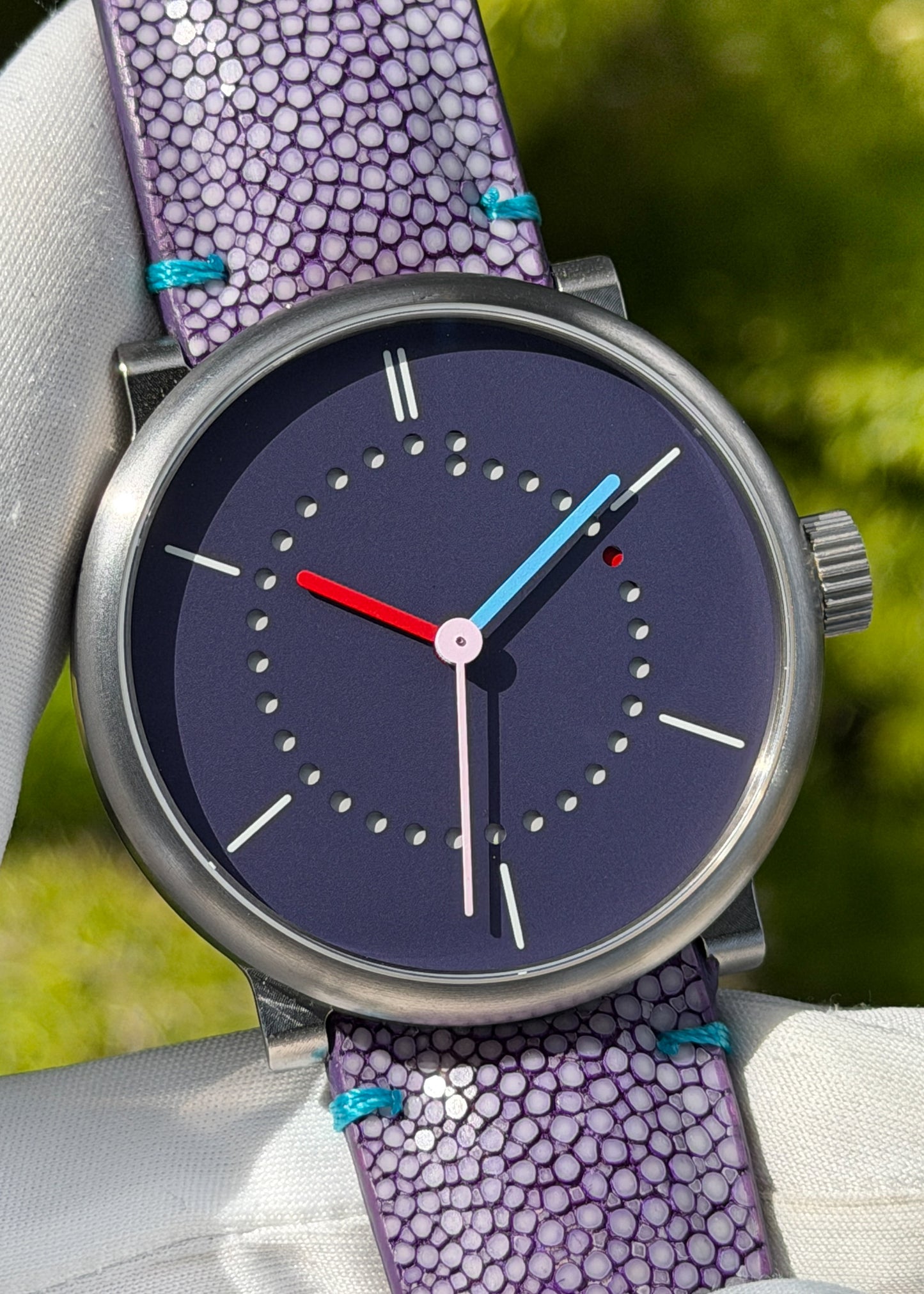 Ochs und Junior Date w/ Purple Dial and Multi-Colored Hands (Pre-Owned)