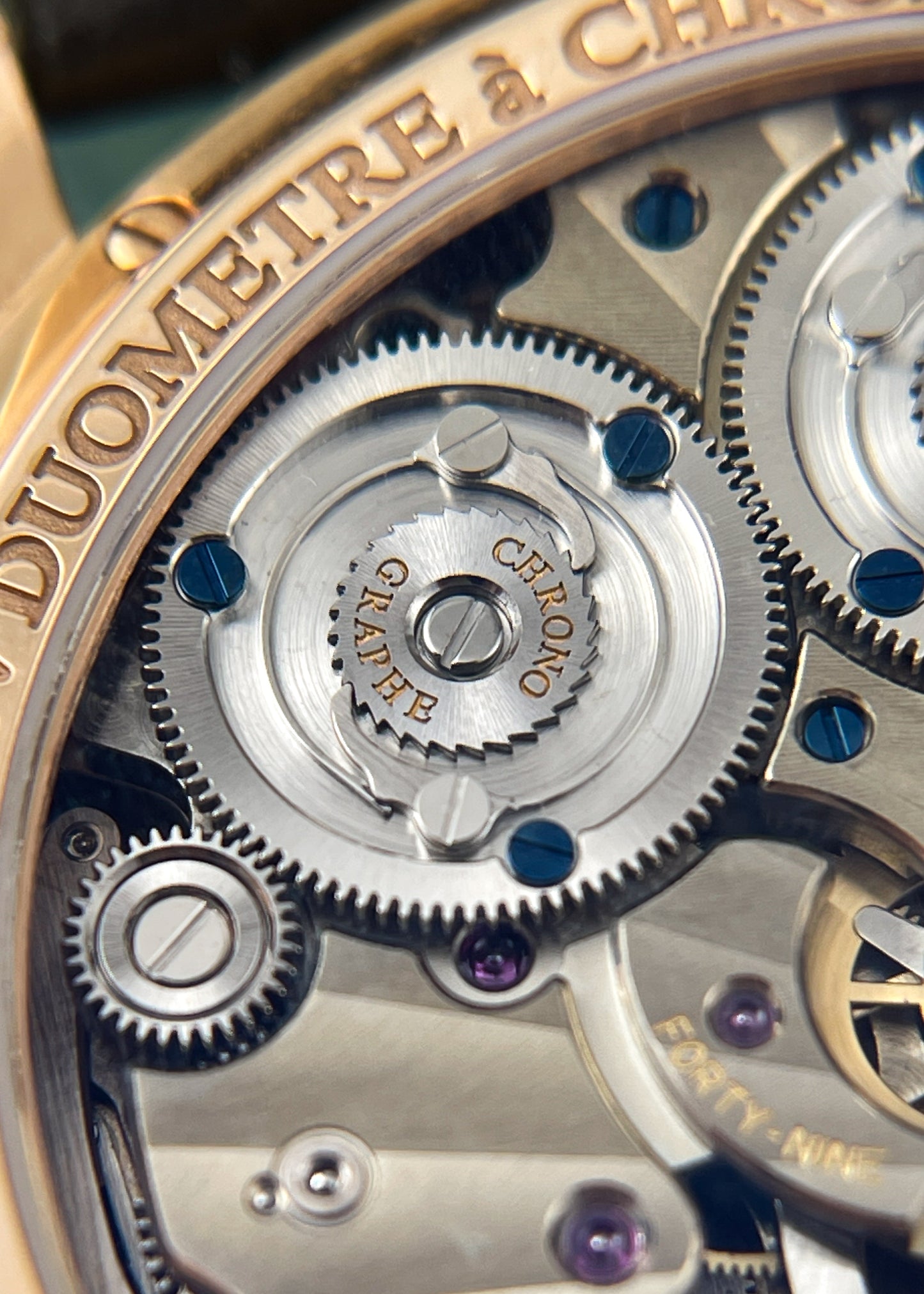 Jaeger LeCoultre 18k Rose Duometre w/ Box & Papers Q6012420 (Pre-Owned)