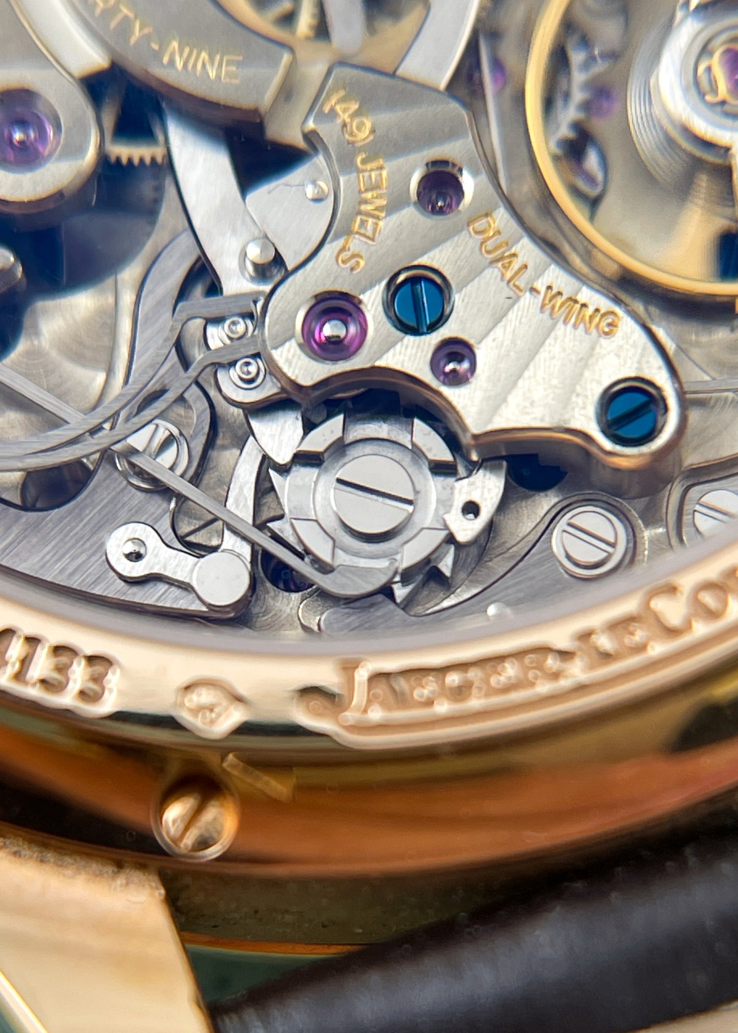 Jaeger LeCoultre 18k Rose Duometre w/ Box & Papers Q6012420 (Pre-Owned)