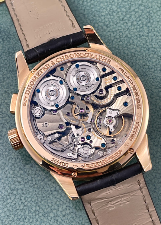 Jaeger LeCoultre 18k Rose Duometre w/ Box & Papers Q6012420 (Pre-Owned)