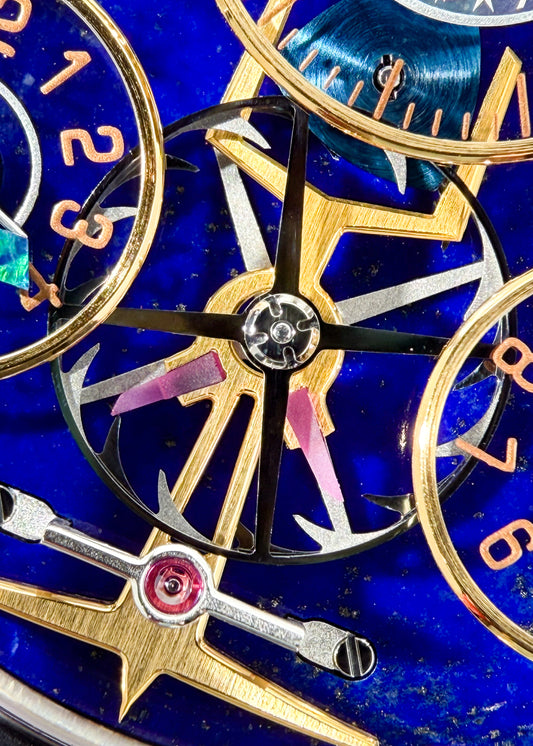 Emmanuel Bouchet 18 Karat White Gold "Complication One" w/ Lapis Dial - PIECE UNIQUE (Pre-Owned)
