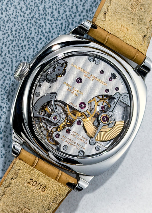 Laurent Ferrier Galet Square Micro-Rotor w/ Ice Blue Dial & Additional Dark Blue Dial - Serial #249 (Pre-Owned)