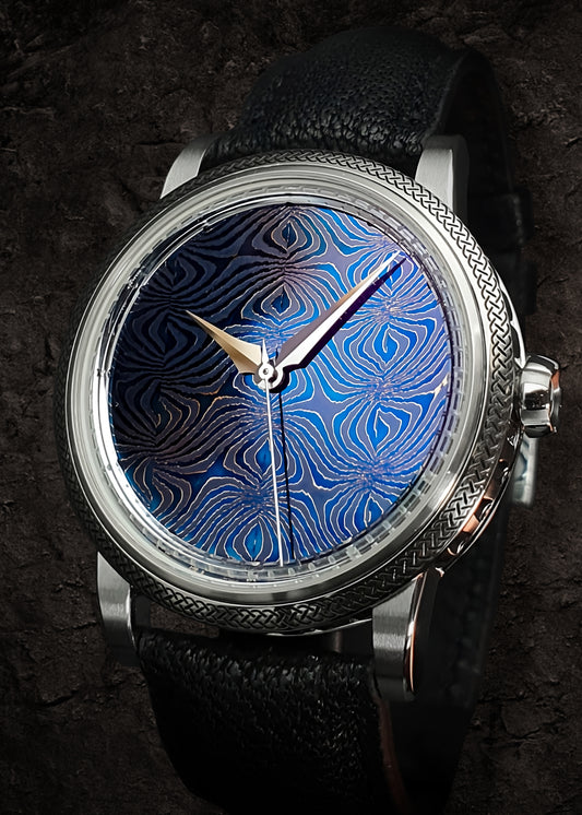 GoS "Fullerö Sword" w/ Midnight Blue Damascus Dial (Pre-Order)
