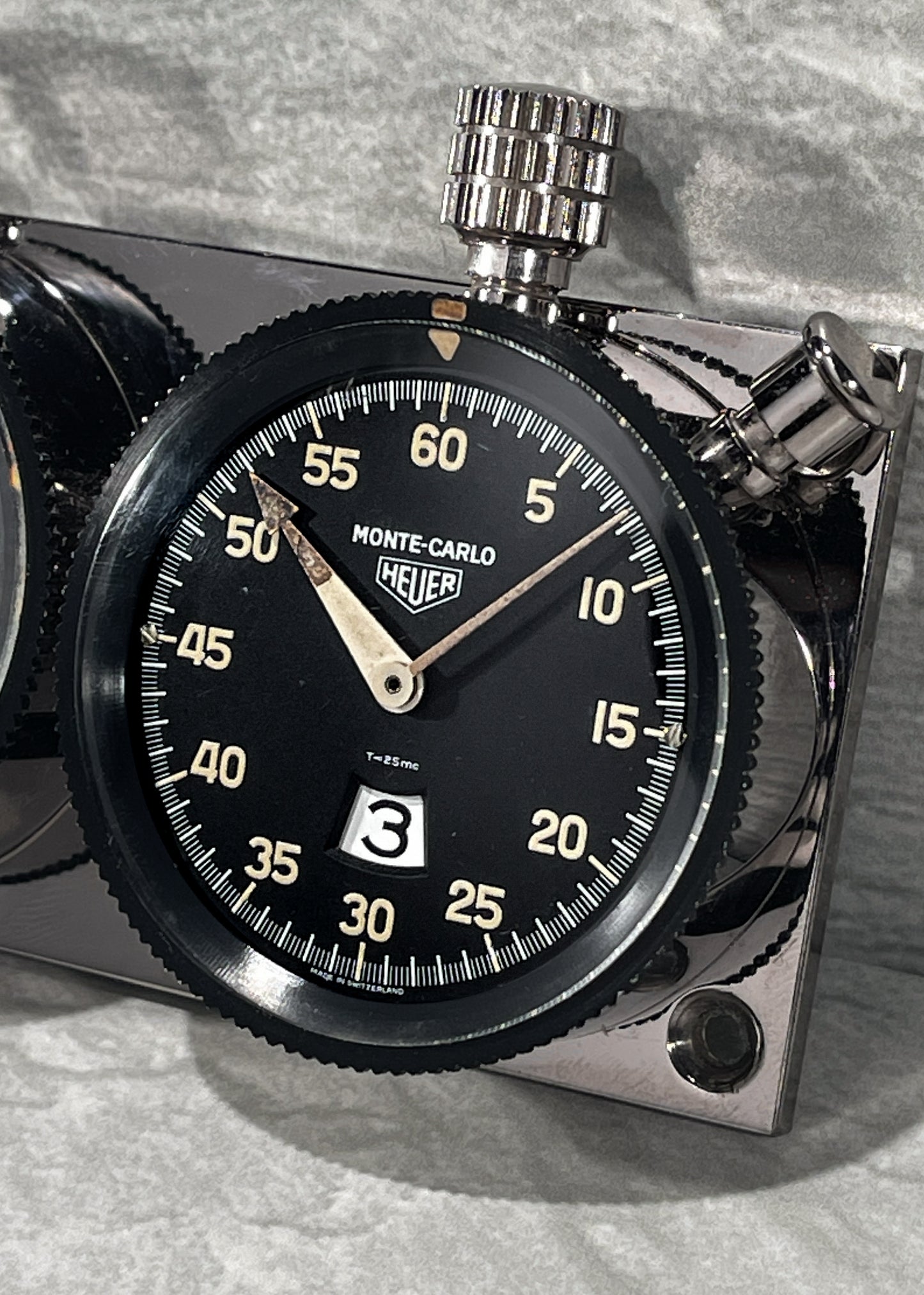 Heuer Master-Time Clock & Monte Carlo Chronograph Instrument Panel (Pre-Owned)