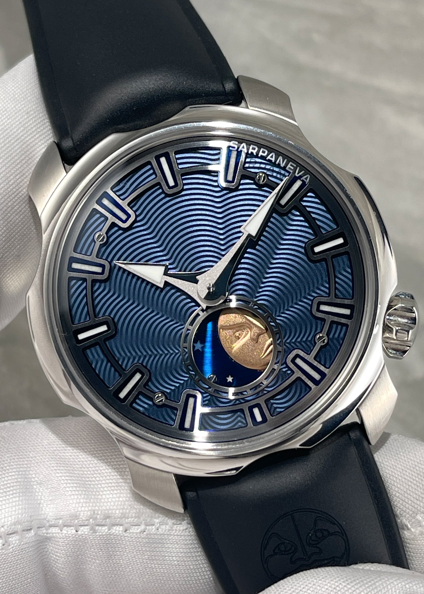 SARPANEVA K3 Guilloché & Steel Moonbridge Bracelet - Serial #11 (Pre-Owned)