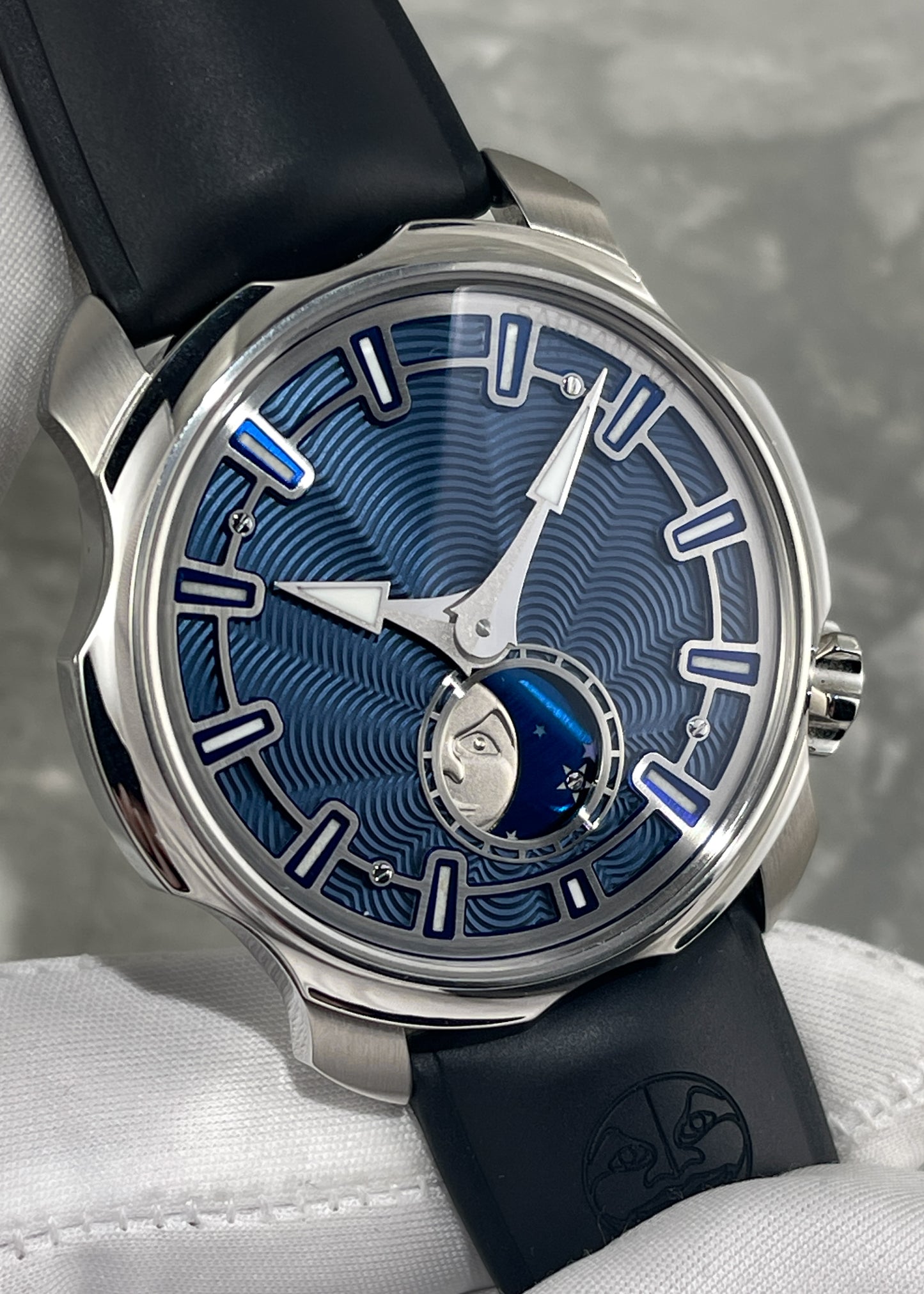 SARPANEVA K3 Guilloché & Steel Moonbridge Bracelet - Serial #11 (Pre-Owned)