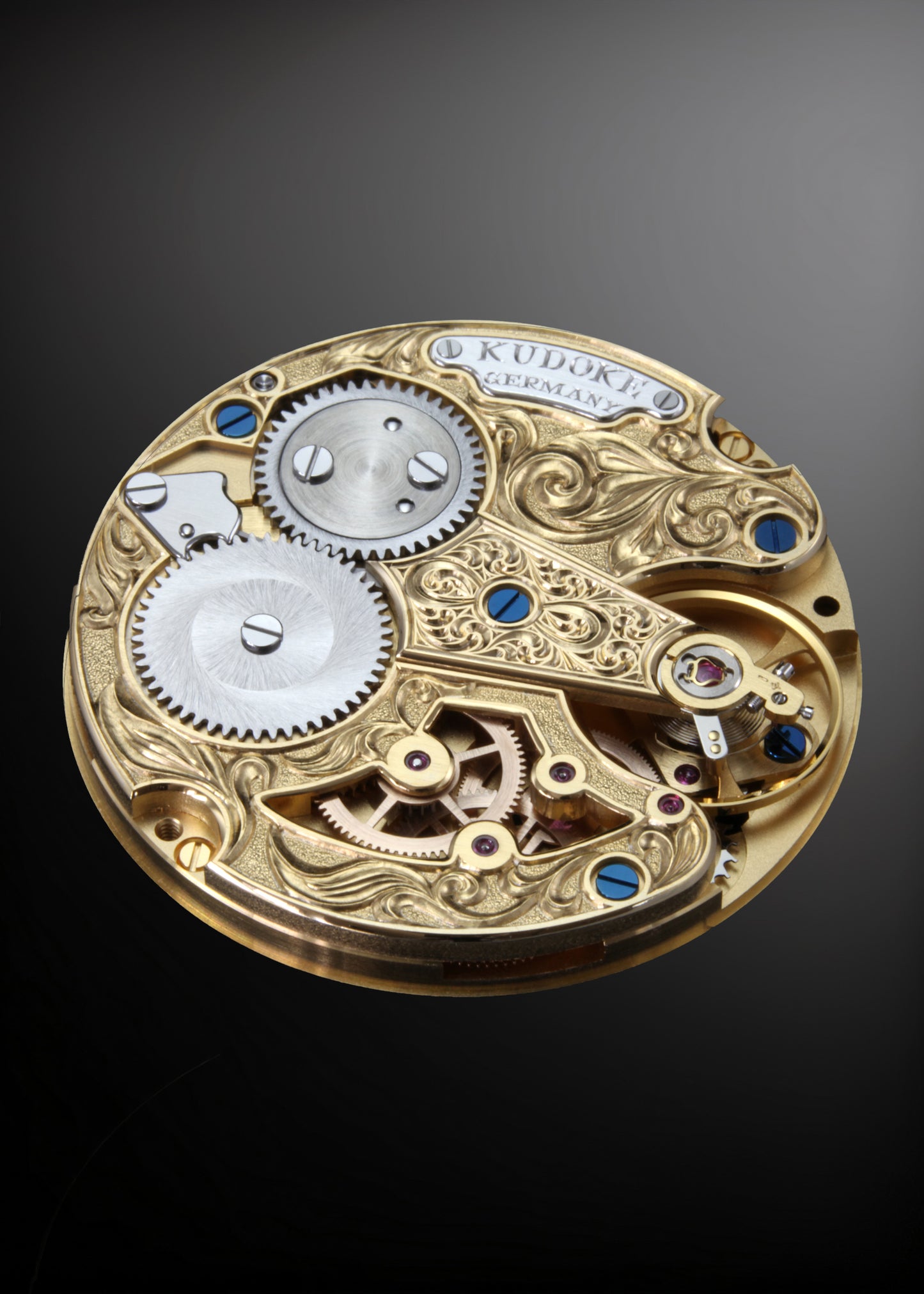 Floral Relief Hand Engraving of Movement Bridge with Bridge Skeletonization for Kudoke 1 / 2 / 3 / 5