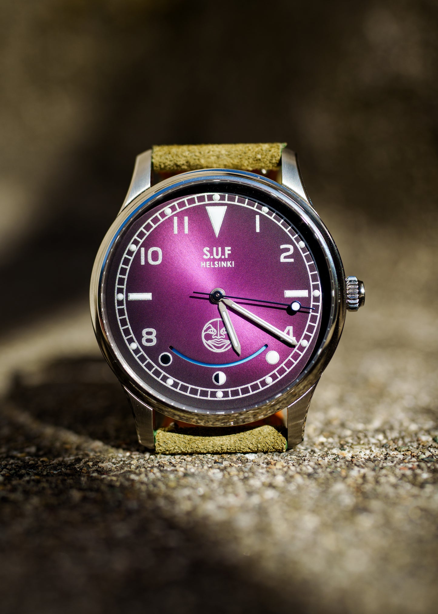 S.U.F Helsinki 180 "Kaaos Karkki" Purple Dial w/ Moonphase Complication - Serial #18 (Arriving August)
