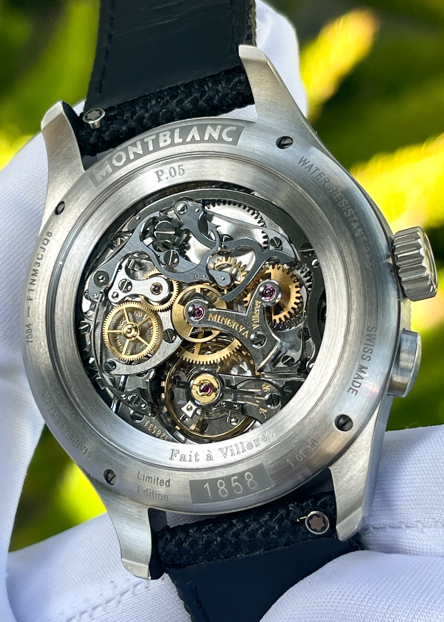 Montblanc "Blue Arrow" Minerva Chronograph P.05 - Serial "1 of 30" (Pre-Owned)