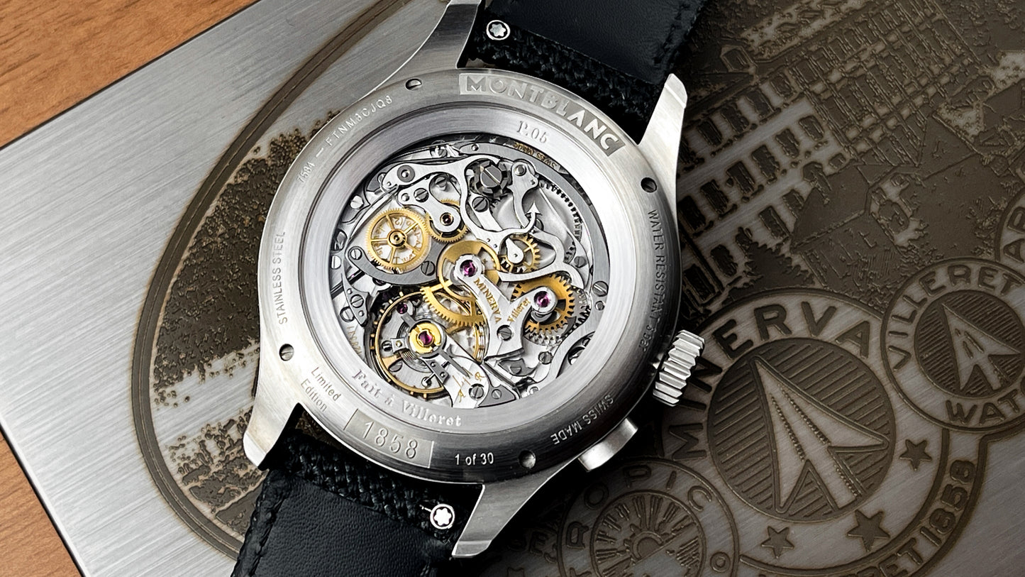 Montblanc "Blue Arrow" Minerva Chronograph P.05 - Serial "1 of 30" (Pre-Owned)