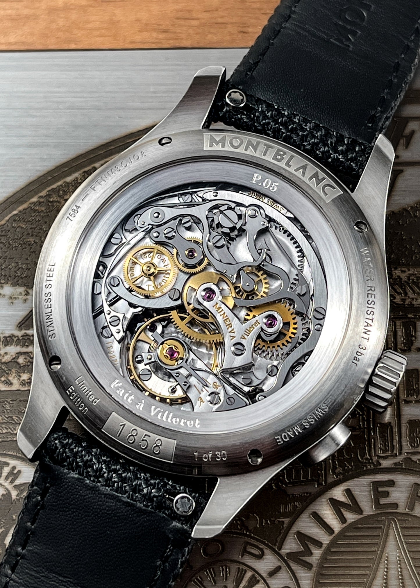 Montblanc "Blue Arrow" Minerva Chronograph P.05 - Serial "1 of 30" (Pre-Owned)