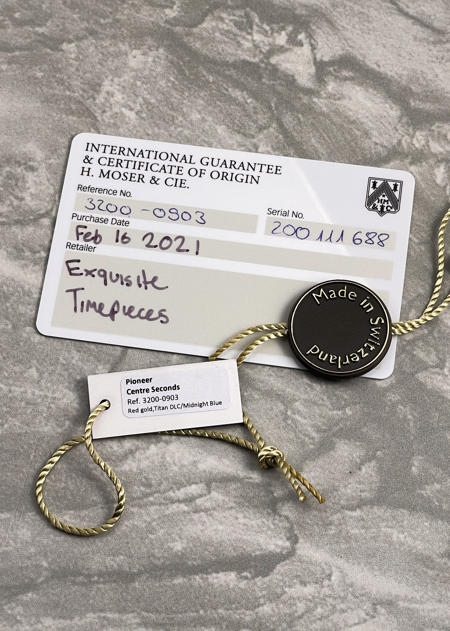 H. Moser & Cie. Pioneer Centre Seconds No 111668 (Pre-Owned)