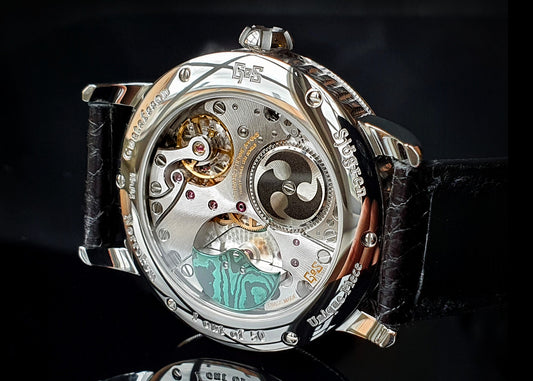 GoS Norrsken w/ Damascus Case & Bezel, Green Guilloché dial by Jochen Benzinger (Pre-Order)