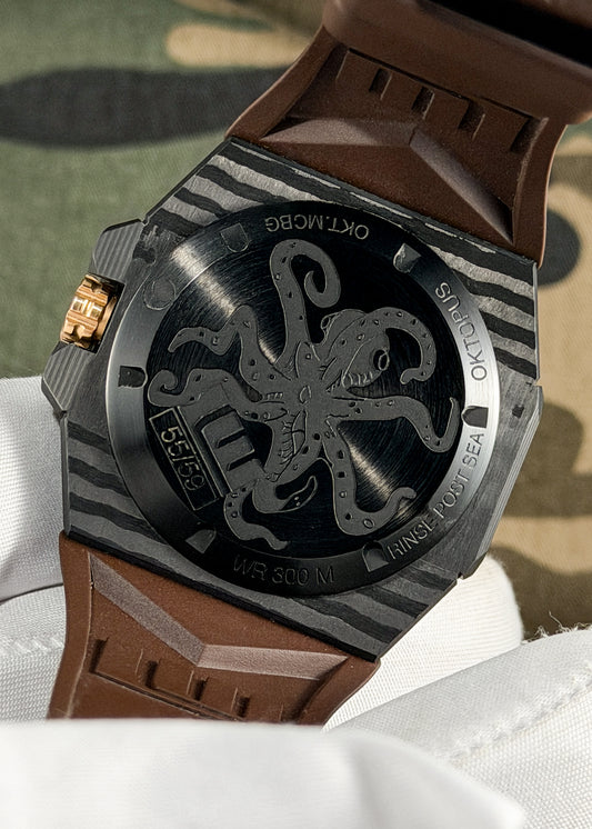 Linde Werdelin Oktopus Moon Carbon Special Edition, with Rubber Strap & Metal Bracelet - Serial #55/59 (Pre-Owned)