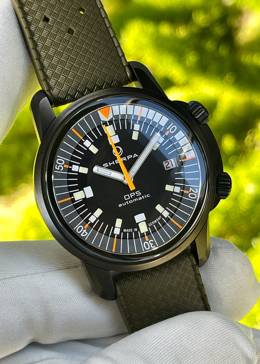 Sherpa "OPS" 40mm Stainless Steel w/ DLC Coating (Pre-Order)