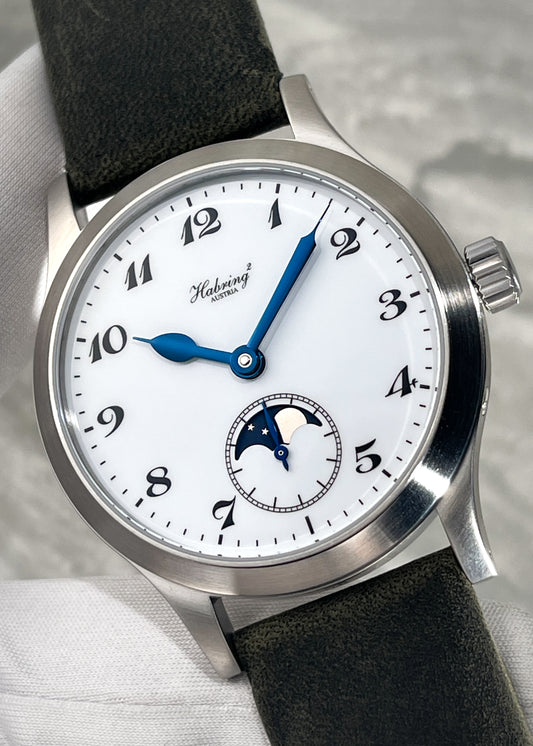Habring² Oskar Moon w/ White Lacquer Dial (Pre-Order)