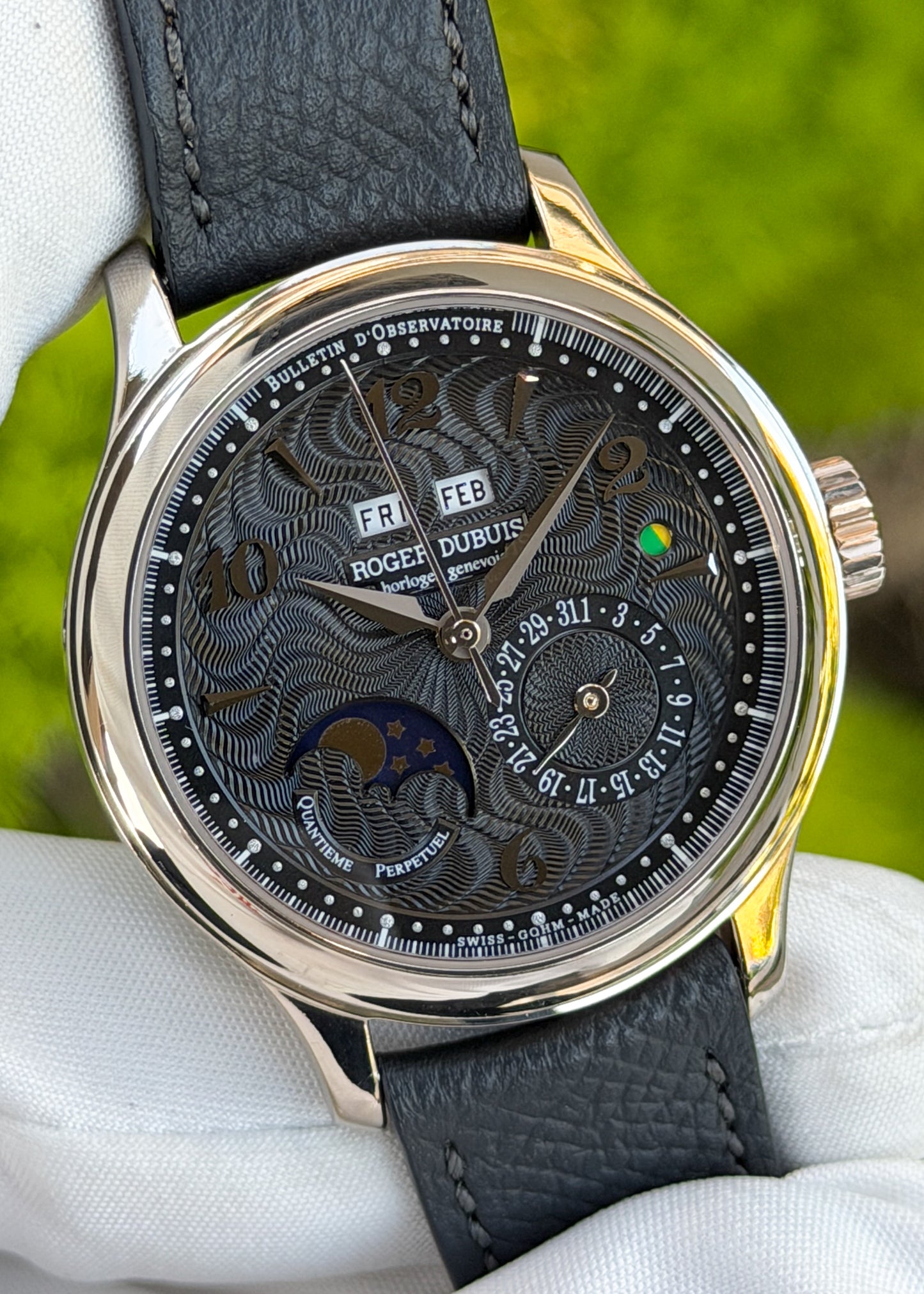 Roger Dubuis 18k White Gold Hommage 37 Perpetual Calendar - Serial #210 (Pre-Owned)