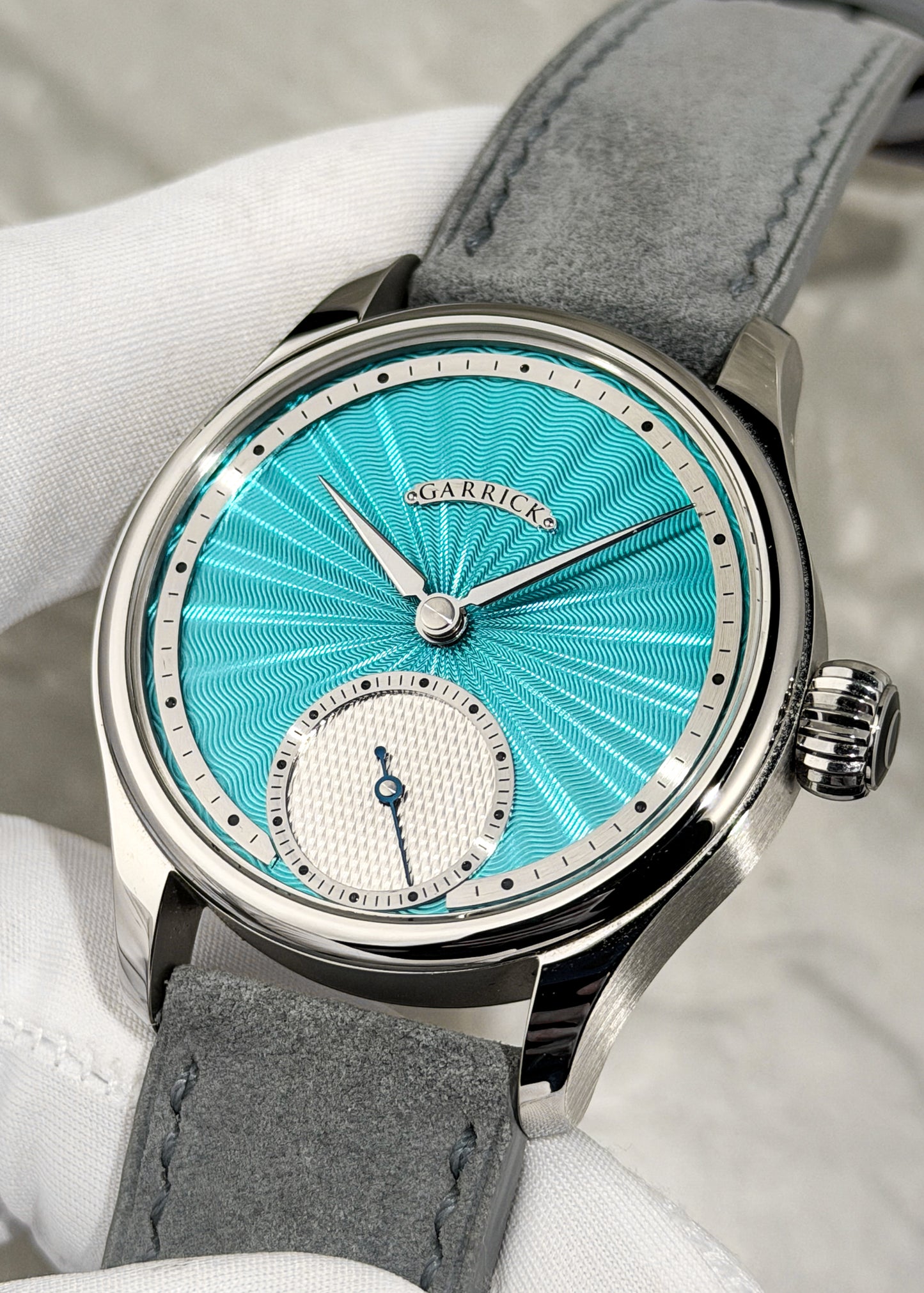 Garrick S6 w/ Blue Engine Turned Dial - Serial #025 (Pre-Owned)