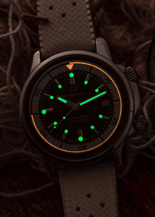 Sherpa "Ultradive" 40mm Stainless Steel Case w/ Tropic Strap (Pre-Order)