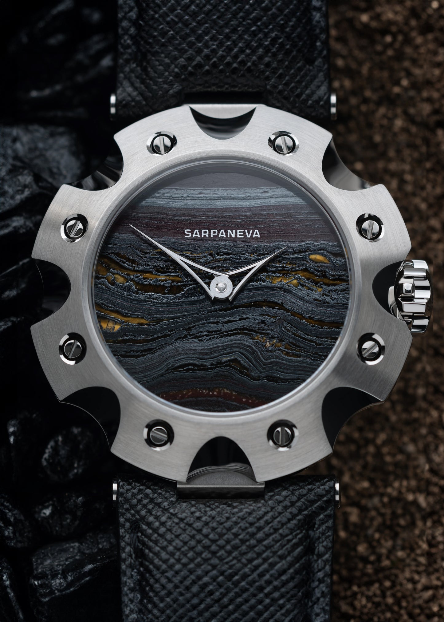 SARPANEVA "Supernova" w/ Tiger Iron Stone Dial - Serial #17 (ARRIVING NOVEMBER 2025)