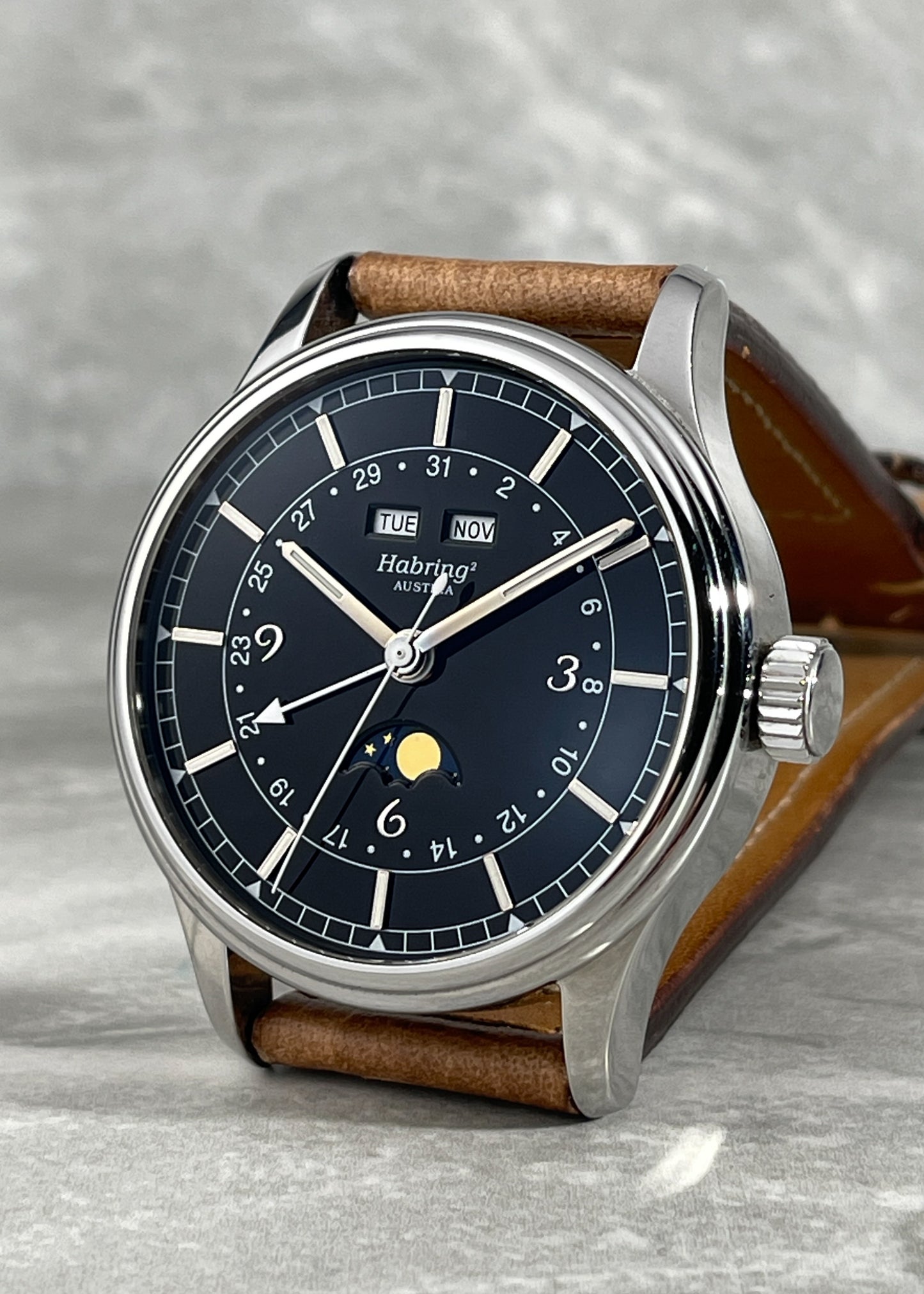 Habring² Triple Calendar Moonphase w/ Jumping Seconds - Serial #02-2008 (Pre-Owned)