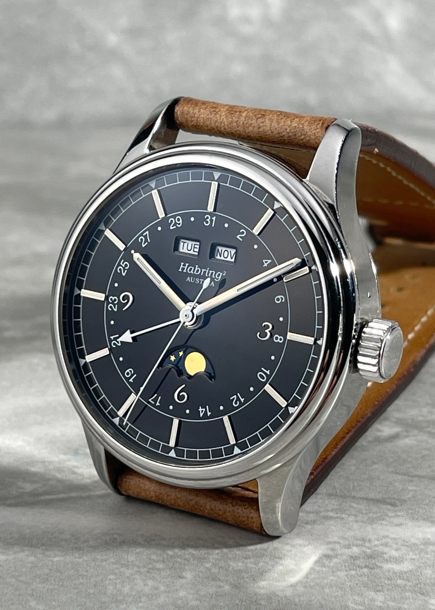 Habring² Triple Calendar Moonphase w/ Jumping Seconds - Serial #02-2008 (Pre-Owned)