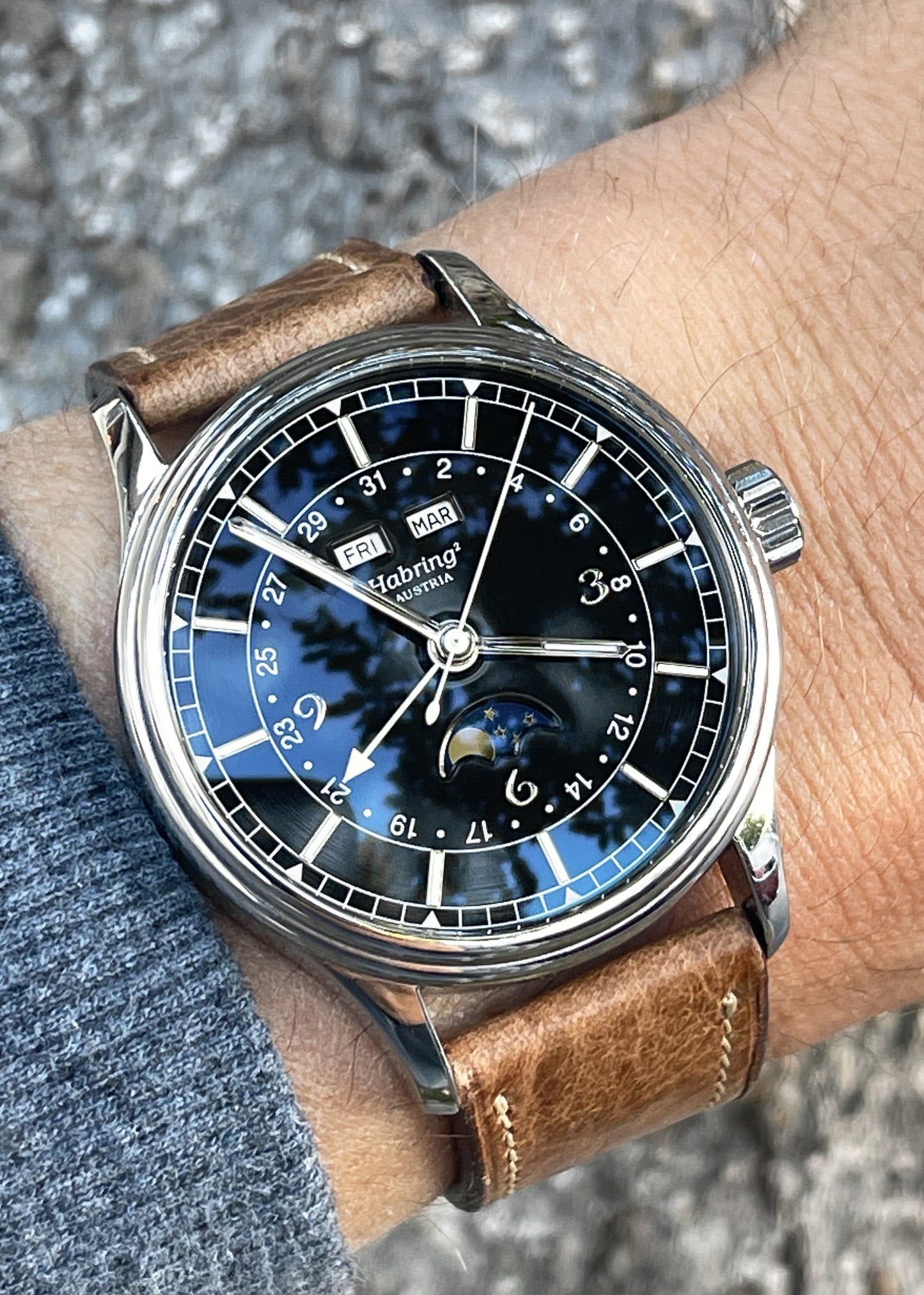 Habring² Triple Calendar Moonphase w/ Jumping Seconds - Serial #02-2008 (Pre-Owned)