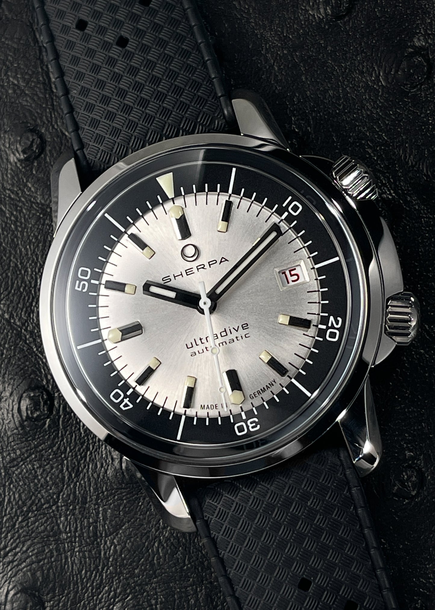 Sherpa Ultradive with Silver and Black "Tuxedo" Dial - Serial #186 (IN STOCK)