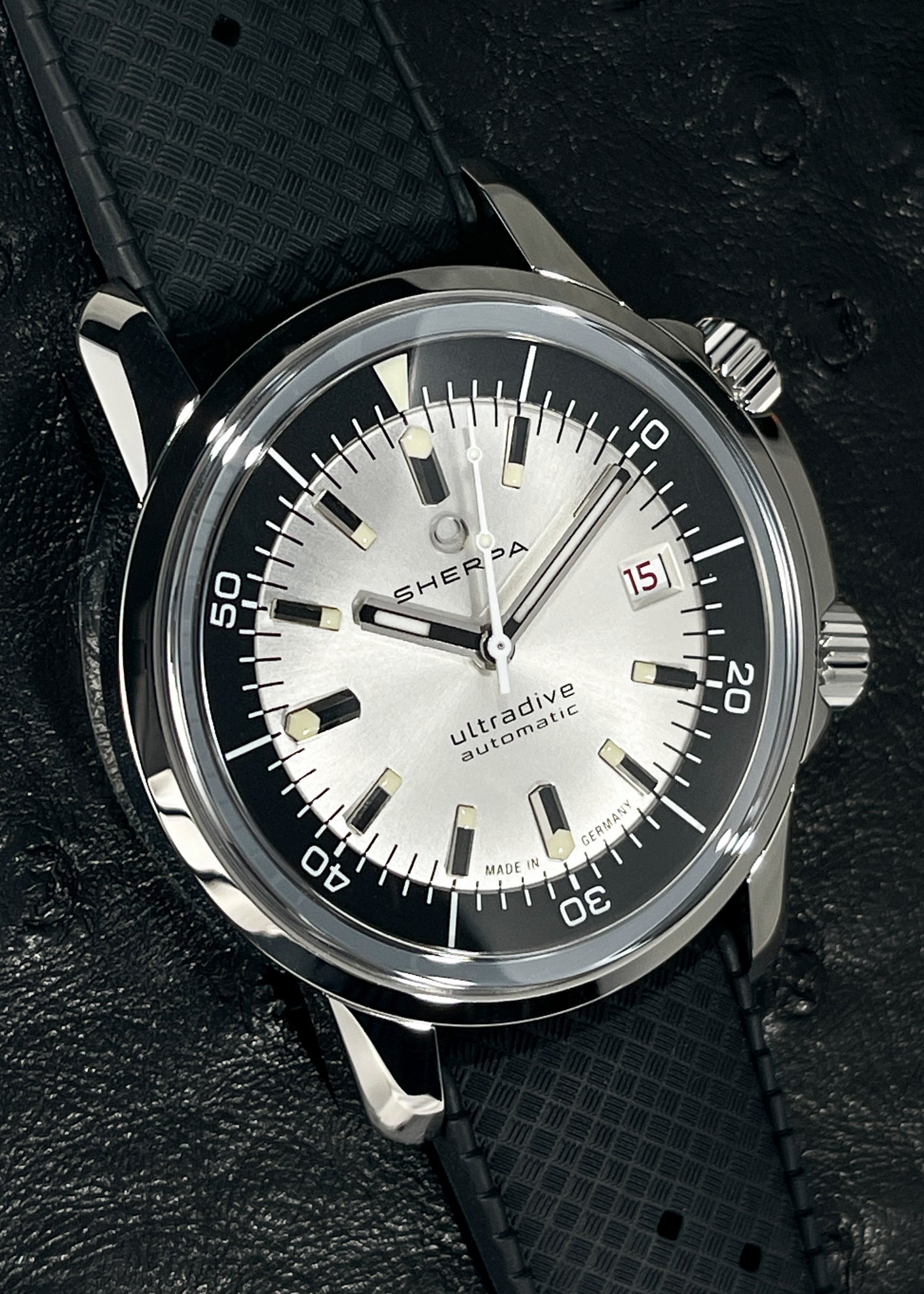Sherpa Ultradive with Silver and Black "Tuxedo" Dial - Serial #186 (IN STOCK)