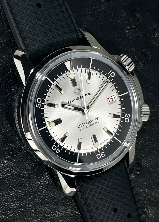 Sherpa Ultradive with Silver and Black "Tuxedo" Dial - Serial #186 (IN STOCK)