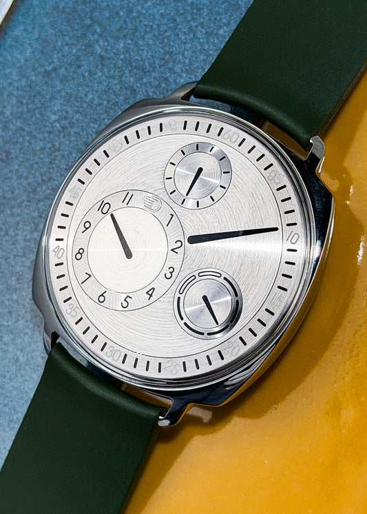 Ressence Type 1 Squared w/ brushed Silver Dial - Serial #114 (Pre-Owned)