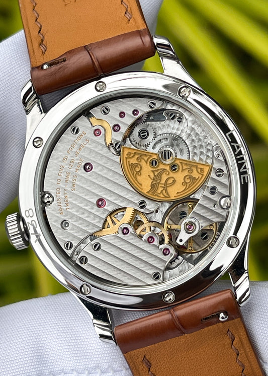 Laine V38 Salmon Dial w/ Triple Guilloché - Serial 213149 (Pre-Owned)