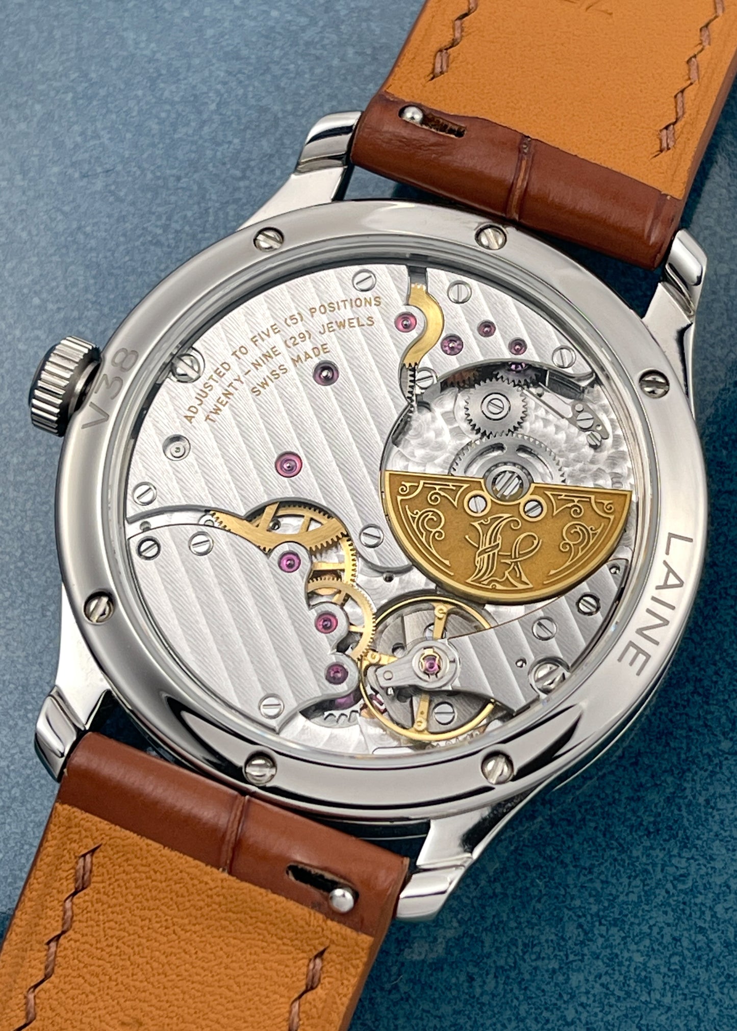 Laine V38 Salmon Dial w/ Triple Guilloché - Serial 213149 (Pre-Owned)