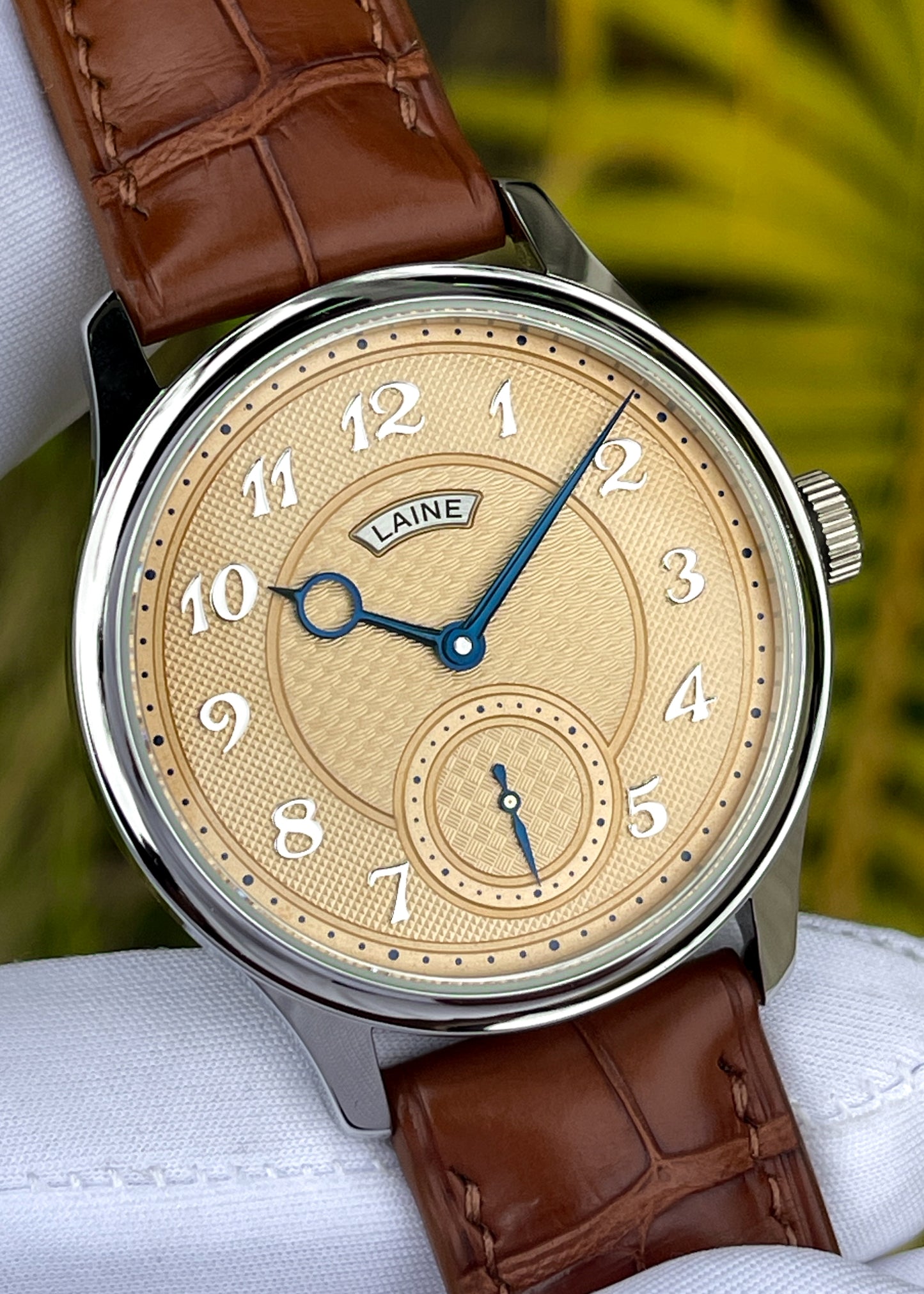 Laine V38 Salmon Dial w/ Triple Guilloché - Serial 213149 (Pre-Owned)