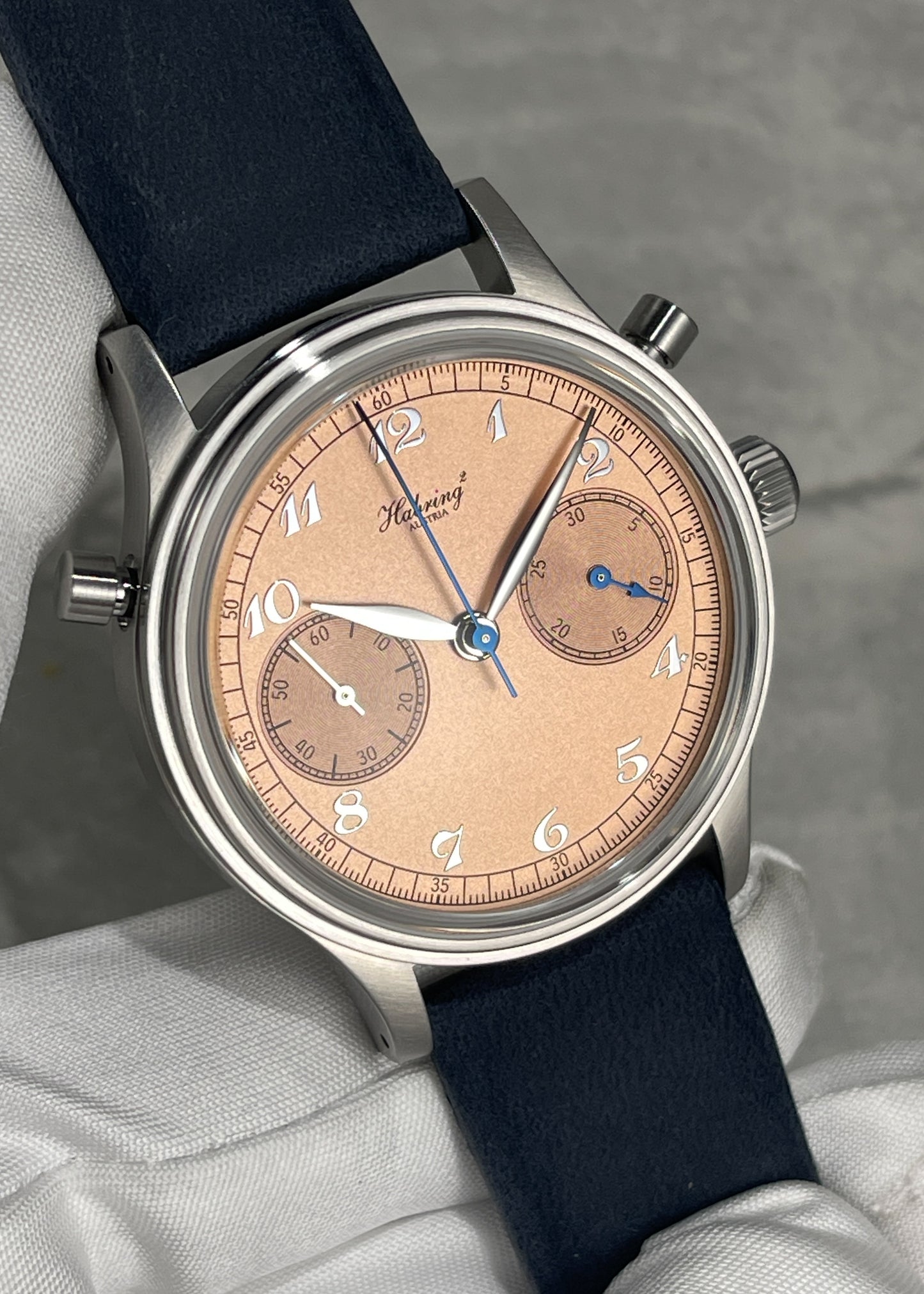 Habring² Doppel 38 Salmon Dial w/ Breguet Numerals (Pre-Order)