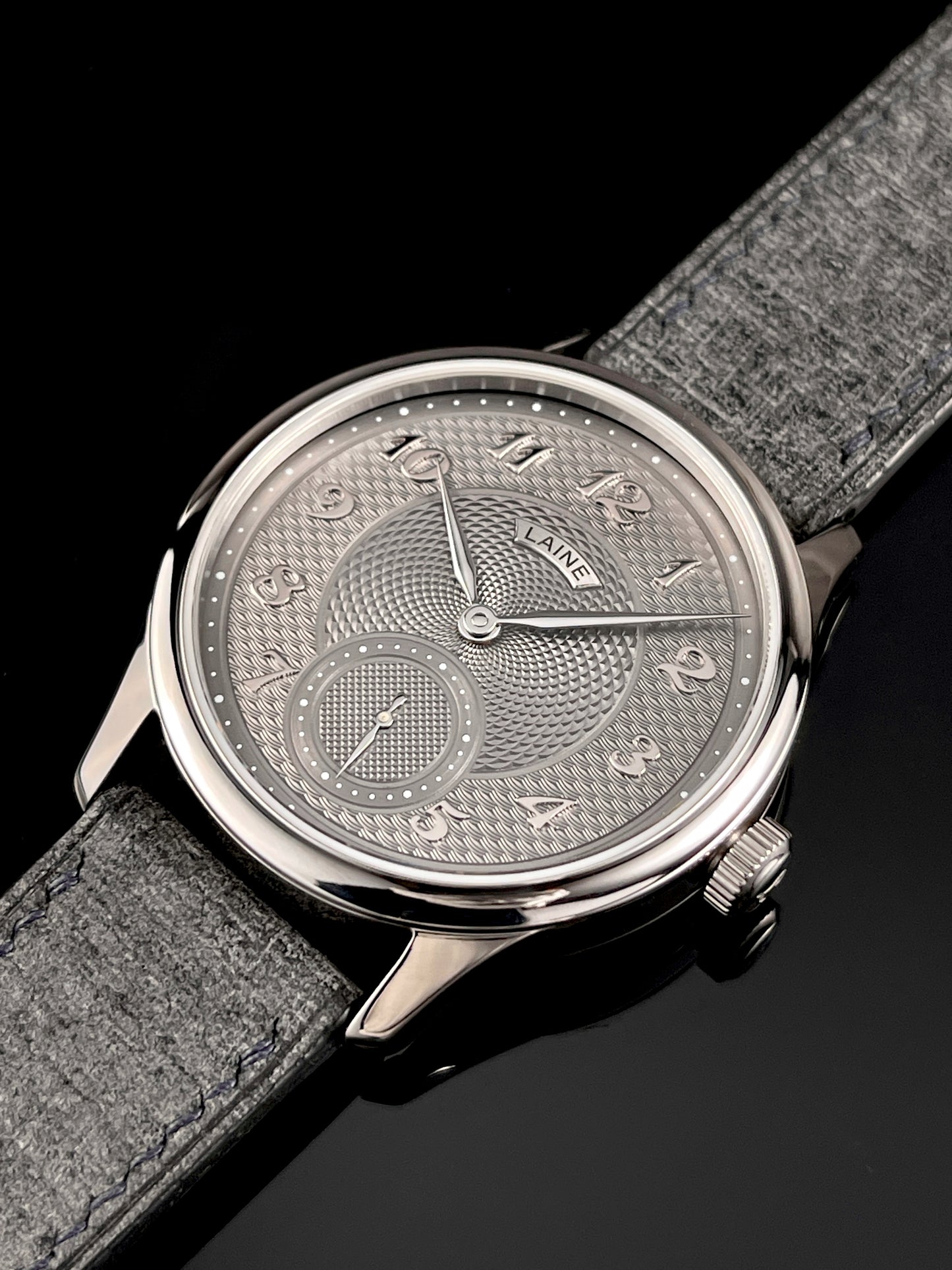 Laine V38 Anthracite Dial w/ Triple Guilloché - Serial 233723 (NOS)
