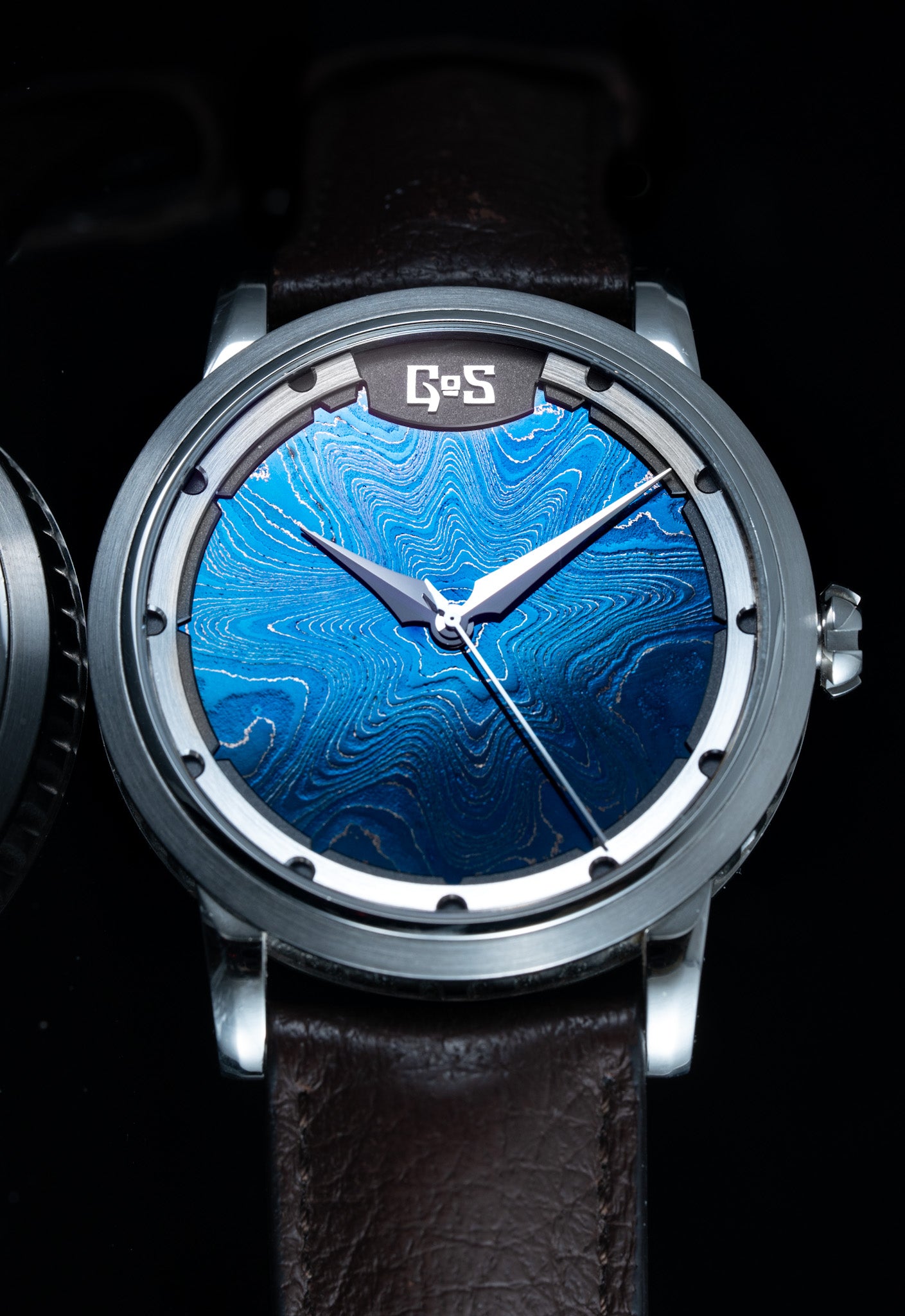 GoS 43mm "Sarek" w/ Ice Blue Damascus dial (Pre-Owned)