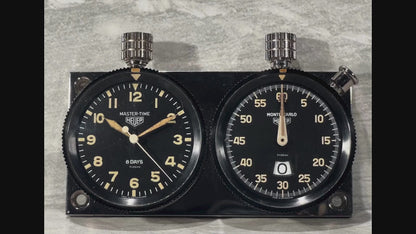 Heuer Master-Time Clock & Monte Carlo Chronograph Instrument Panel (Pre-Owned)