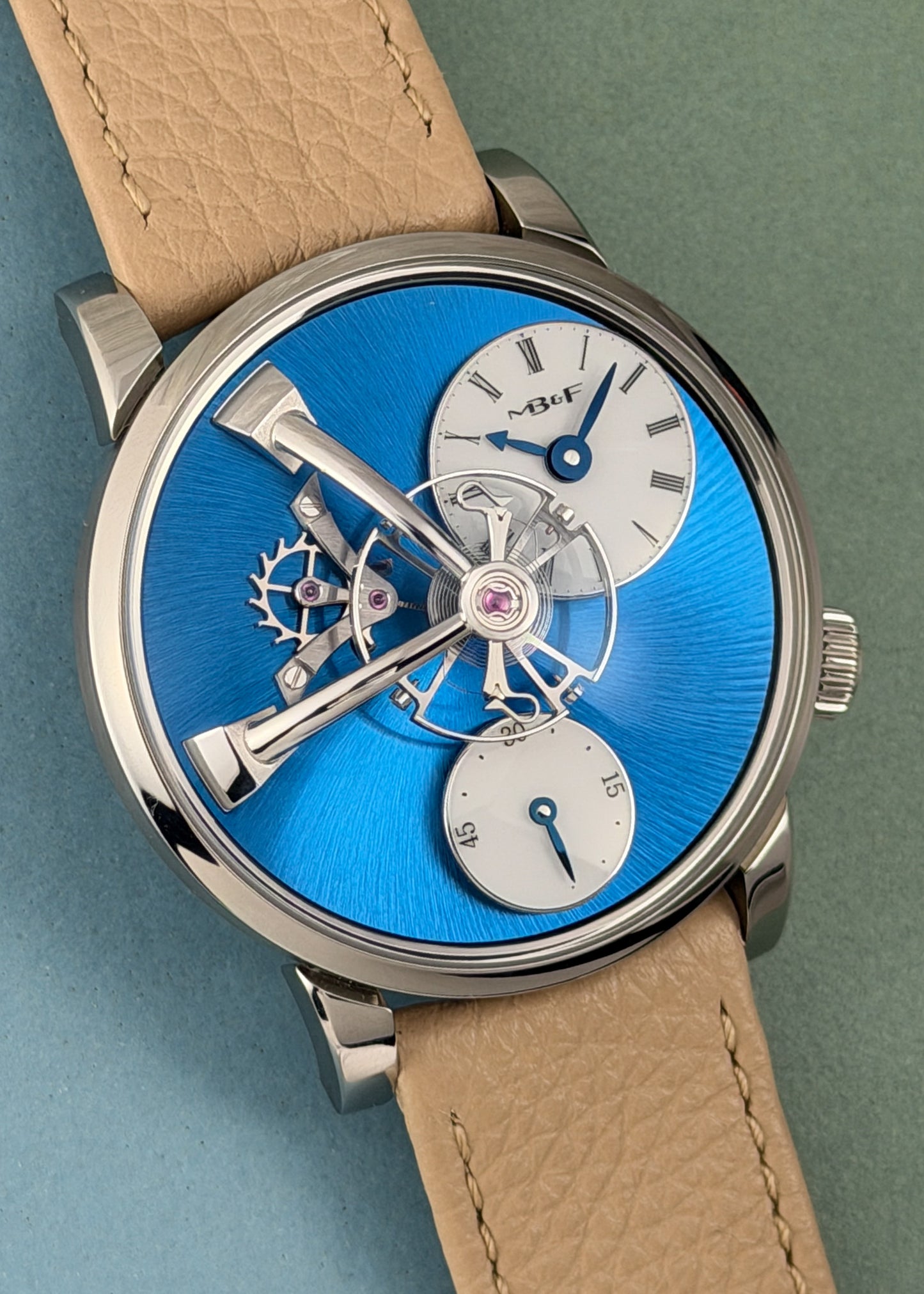 MB&F LM101 Stainless Steel Blue Dial - Serial #51A15055 (Pre-Owned)