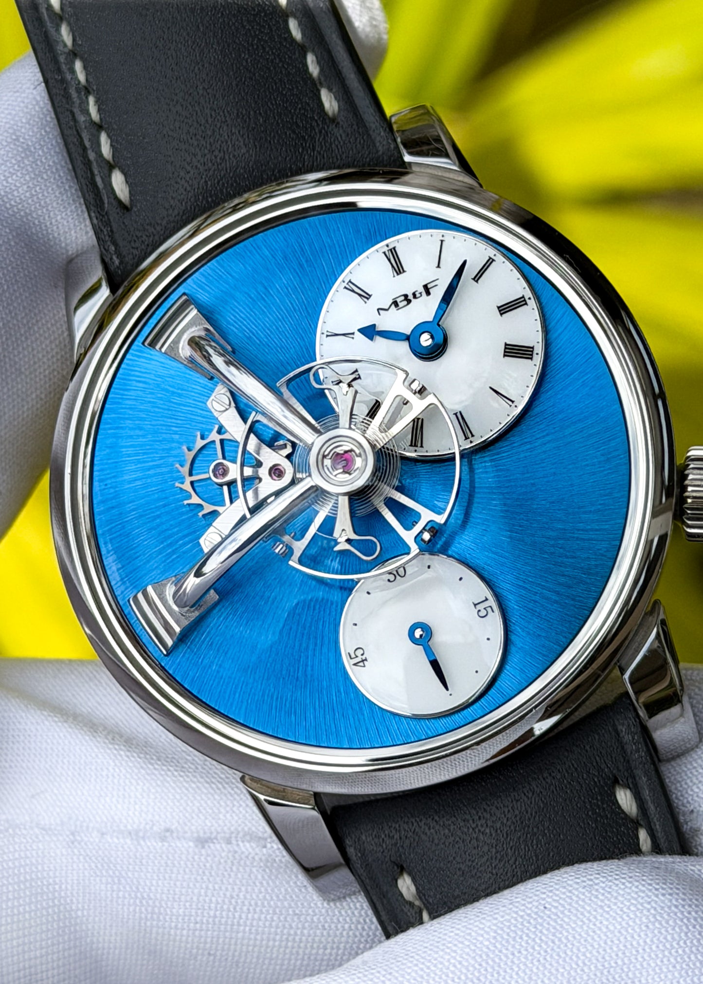 MB&F LM101 Stainless Steel Blue Dial - Serial #51A12848 (Pre-Owned)
