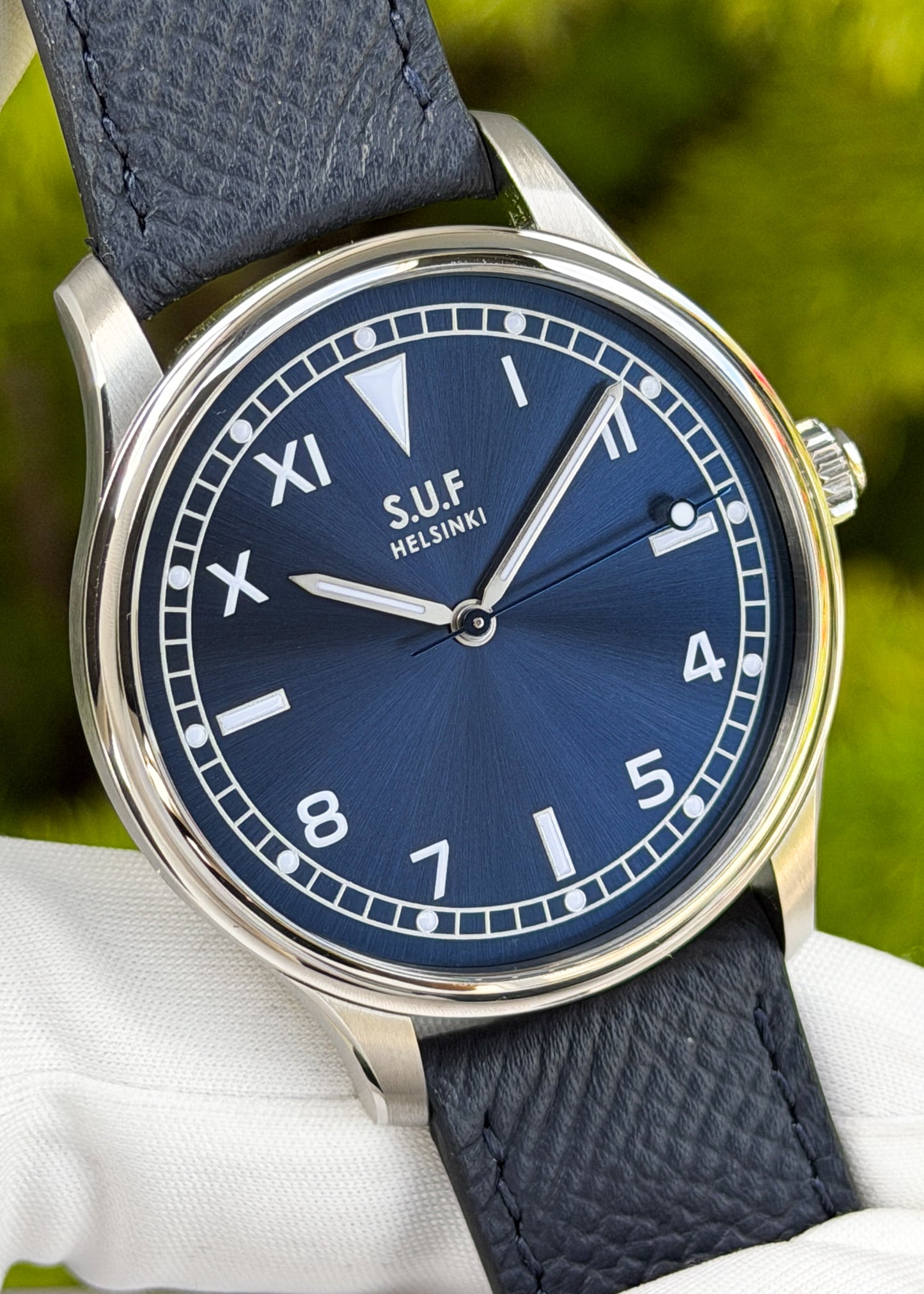 S.U.F Helsinki "180 Kelo Blue" Stainless Steel Special Edition - Serial #23/50 (Pre-Owned)
