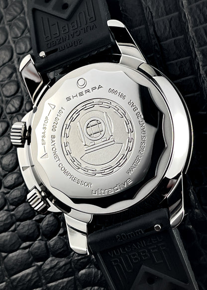 Sherpa Ultradive with Silver and Black "Tuxedo" Dial - Serial #186 (IN STOCK)