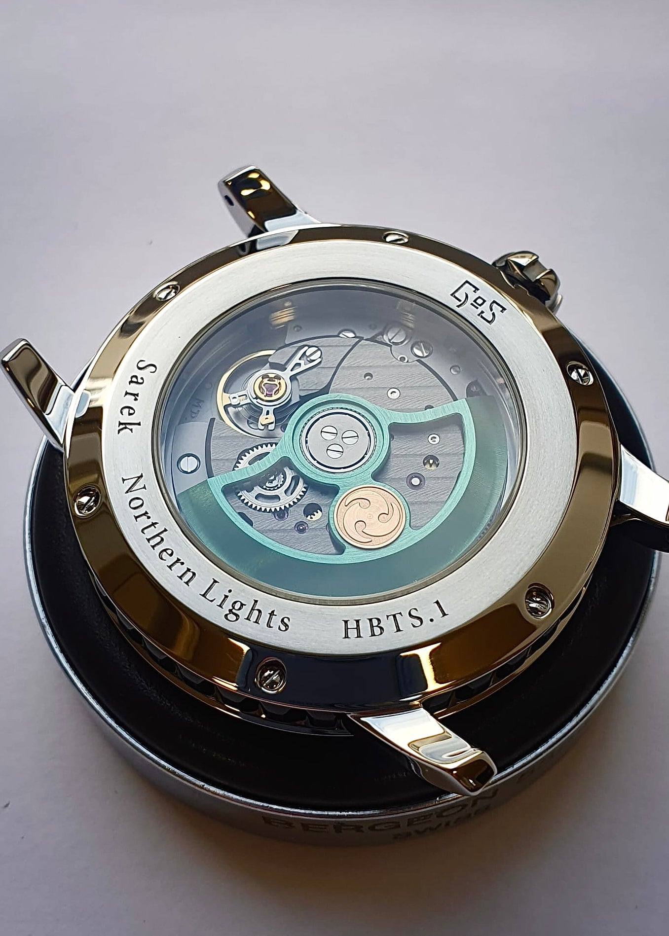 GoS x Horology By The Sea Sarek "Northern Lights" Boutique Edition w/ Green Nano-Ceramic Damascus Dial - Serial #HBTS.1 (ARRIVING JANUARY 2026)