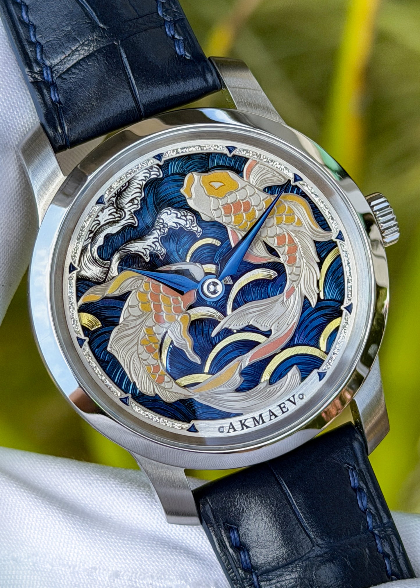 Akmaev Watches "Eternal Koi" Special Edition w/ Hand Engraved Dial - Serial #8/10 (Arriving October 2026)
